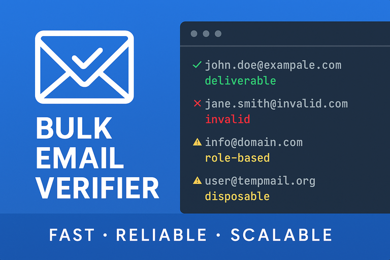 Bulk email verifier