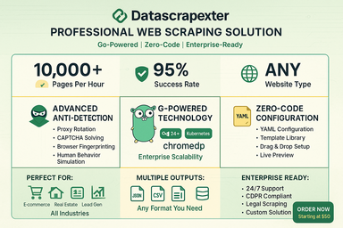 Professional web scraping solution
